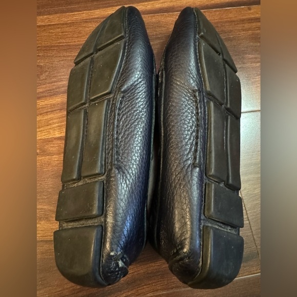 🍁END of YEAR SALE🍁PRADA Black Leather Slip-on Loafers Size 40.5 - Picture 8 of 13